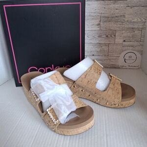 Corkys Main Squeeze Cork and Rhinestone Wedges